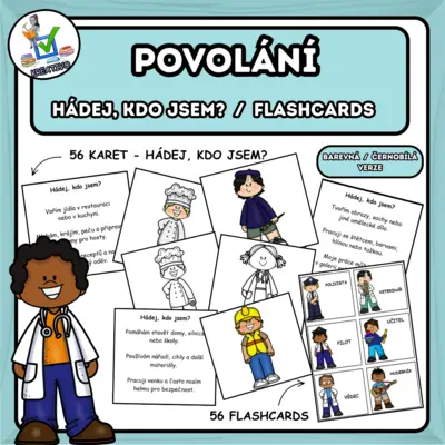 Povolání - Hádej, kdo jsem? + flashcards