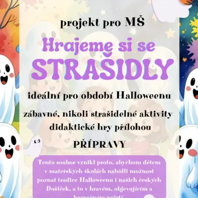 HALLOWEEN - strašidýlka, hrajeme si - přípravy, didaktické hry