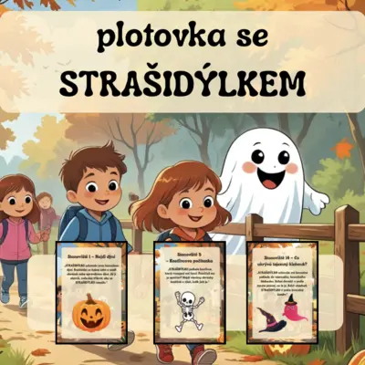 Plotovka/stezka - strašidýlko, halloween