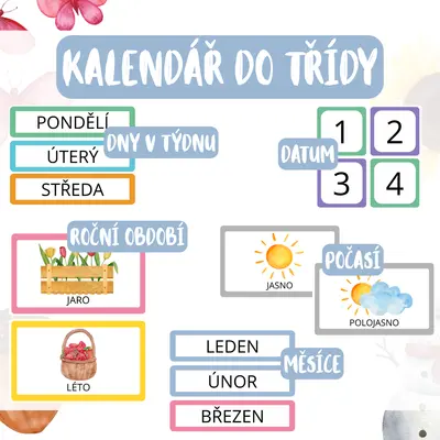Kalendář do třídy