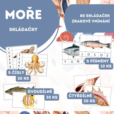 MOŘE - skládačky