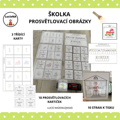 ŠKOLKA PROSVĚTLOVACÍ OBRÁZKY