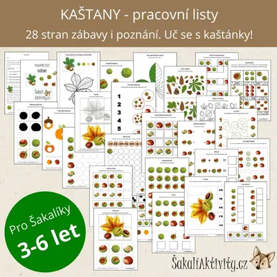  Pracovní listy - KAŠTANY 