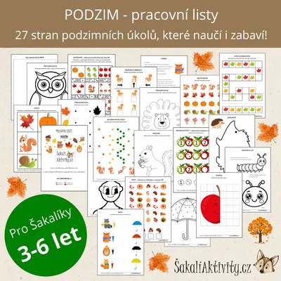  Pracovní listy - PODZIM 