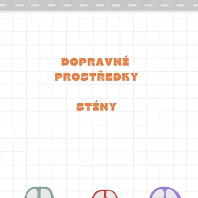 Dopravní prostředky - stíny