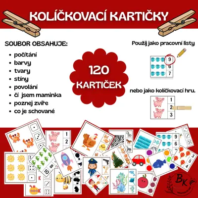 KOLÍČKOVACÍ KARTIČKY