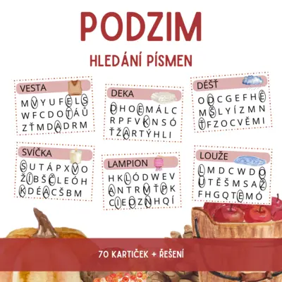 PODZIM - hledání písmen