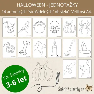  HALLOWEEN - jednotažky 