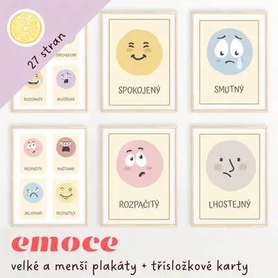 EMOCE - plakáty a třísložkové karty
