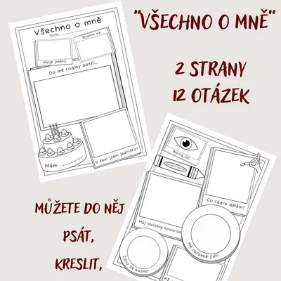List do portfolia „Všechno o mně“ 