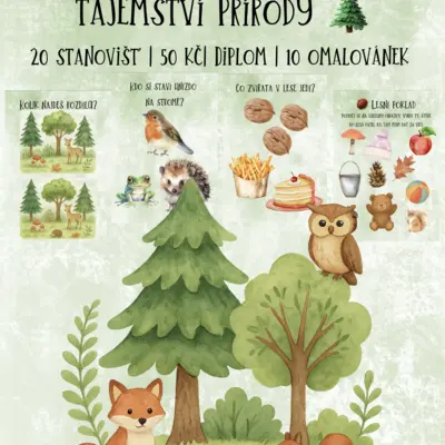 🌳 LESNÍ CESTIČKA TAJEMSTVÍ PŘÍRODY 🍄