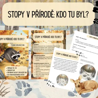 Stopy v přírodě – lesní zvířátka, podzim/zima