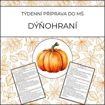 Dýňohraní: týdenní příprava do MŠ