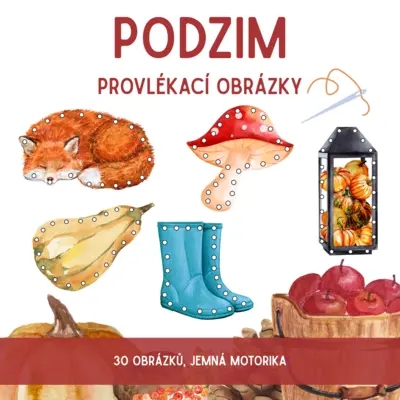 PODZIM - provlékací obrázky