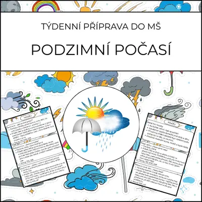 Podzimní počasí: týdenní příprava do MŠ