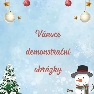 Vánoce - demonstrační obrázky