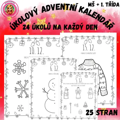 Úkolový adventní kalendář