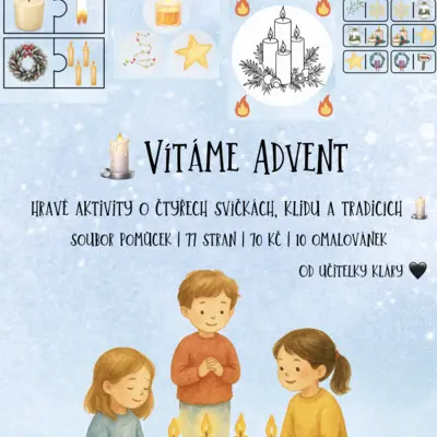 🕯️Vítáme Advent – hravé aktivity o čtyřech svíčkách, klidu a tradicích 🕯️