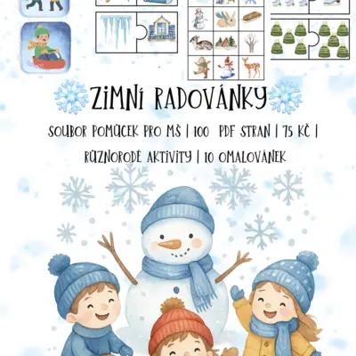 ❄️ Zimní radovánky – 100 stran aktivit pro mateřské školy