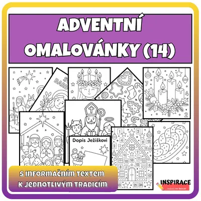 Adventní omalovánky - tradice