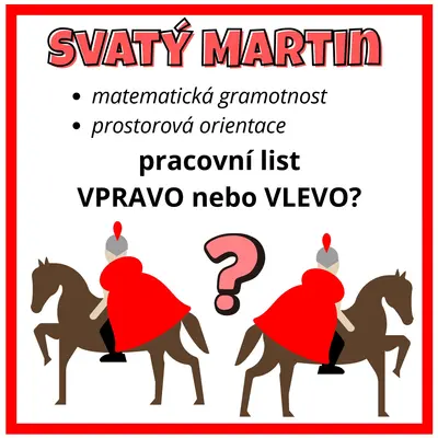 Svatý Martin - pracovní list