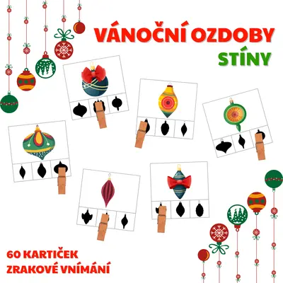 VÁNOČNÍ OZDOBY - stíny
