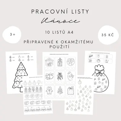 Pracovní listy - Vánoce