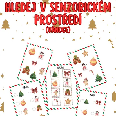 Hledej v senzorickém prostředí (Vánoce)