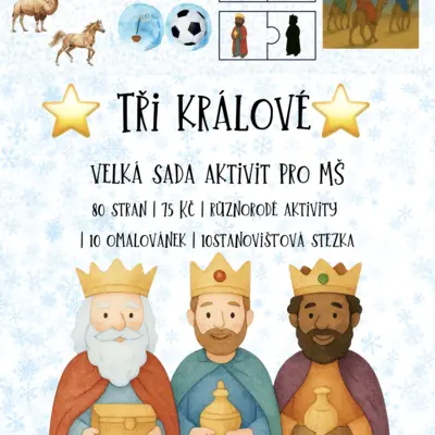 ⭐ Tři králové – velká sada aktivit pro MŠ