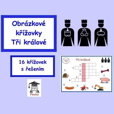 Obrázkové křížovky Tři králové