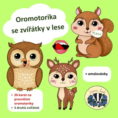 Oromotorika se zvířátky v lese 