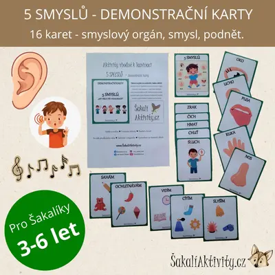 5 SMYSLŮ - demonstrační karty