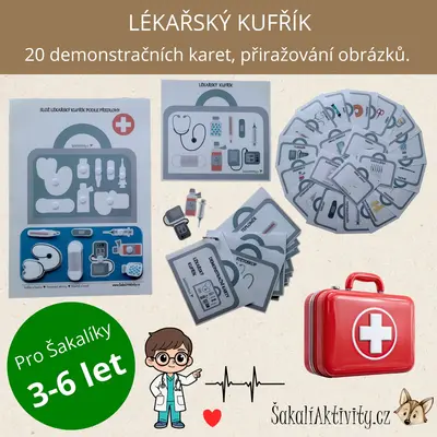 LÉKAŘSKÝ KUFŘÍK - skládání a demonstrační karty