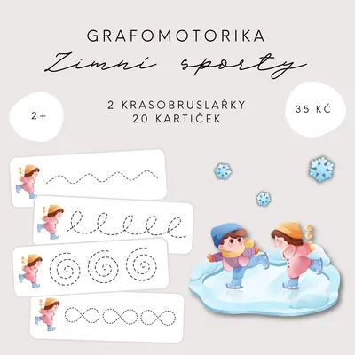 Grafomotorika - zimní sporty