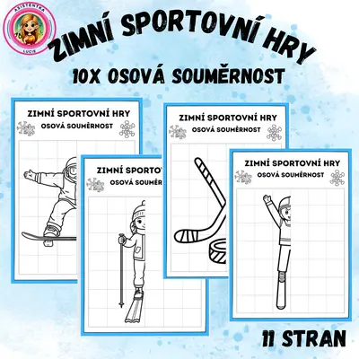 Zimní sportovní hry - 10x osová souměrnost