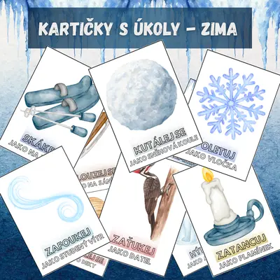 KARTIČKY S ÚKOLY - ZIMA