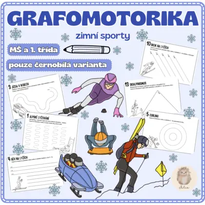 GRAFOMOTORIKA - zimní sporty