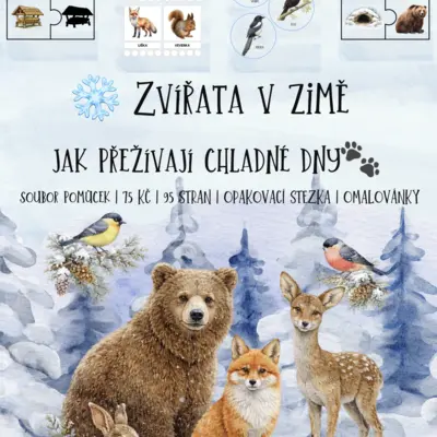 🐾❄️ Zvířata v zimě – jak přežívají chladné dny