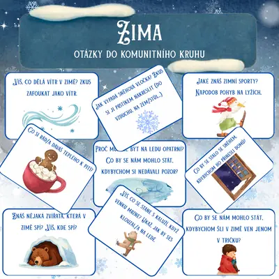 ZIMA - OTÁZKY DO KOMUNITNÍHO KRUHU
