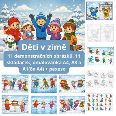 Děti v zimě