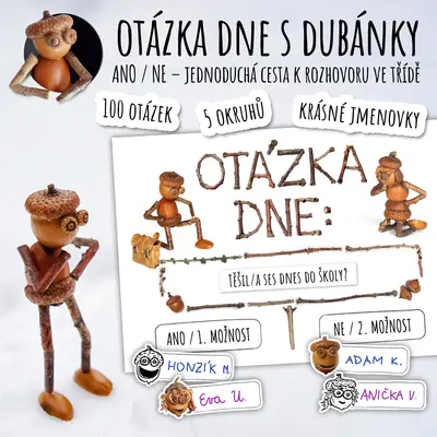 Otázka dne s dubánky: ANO / NE – jednoduchá cesta k rozhovoru ve třídě