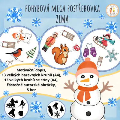 Zima - Pohybová mega postřehovka