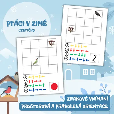 PTÁCI V ZIMĚ - cestičky