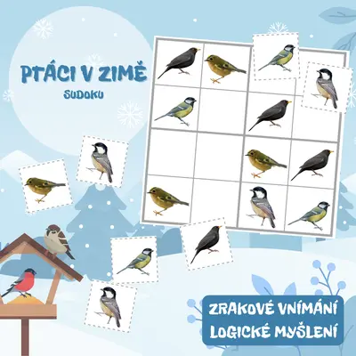 PTÁCI V ZIMĚ - sudoku