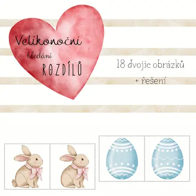 Velikonoční hledání rozdílů