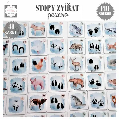 PEXESO STOPY ZVÍŘAT