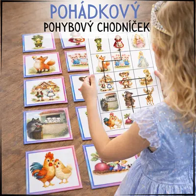 Pohádky - pohybový chodníček