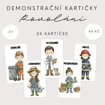 Demonstrační kartičky - povolání