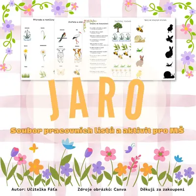 Jaro - soubor pracovních listů a aktivit pro děti v MŠ