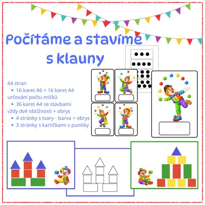 Počítáme a stavíme s klauny